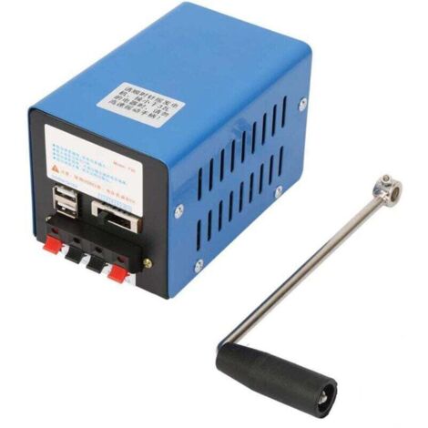 Haute puissance 20W Portable Générateur à manivelle USB Générateur de charge Générateur de secours Dynamotor Manuel Générateurs extérieurs pour Camping Survie Mobile Power A (1/4)