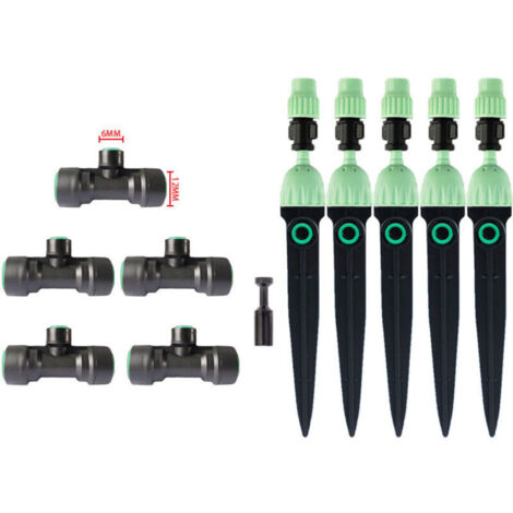 Système Irrigation Automatique Goutte à Goutte Kit Démarrage Rapide Raccords Té Busse Sol Arrosage Jardin Terrasse Econome (1/4)