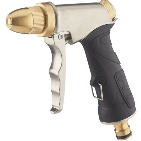 Nouveau pistolet à eau haute pression tout en métal buse tout en cuivre pulvérisation lavage de voiture jardin pelouse irrigation chien lavage pistolet (1/3)
