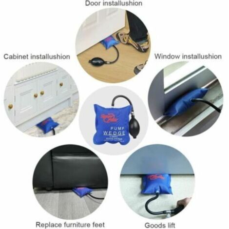 Coussin de Levage Gonflable voiture, Bricolage Pump Wedge Chaque Pièce Peut Supporter 300 Kg Leve Meuble Charge Lourde Coussin De Levage (4 Pcs) (1/4)