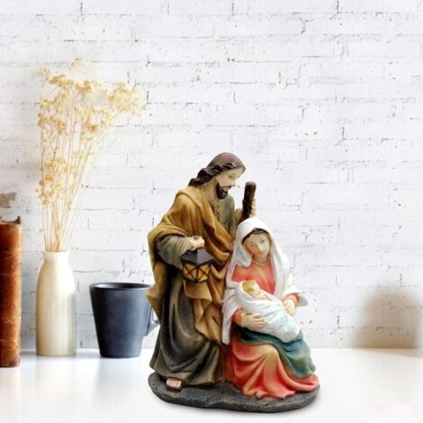Figurines de Noël, figurines de Noël, crèche, Père Noël de Noël, figurines religieuses de crèche (1/5)