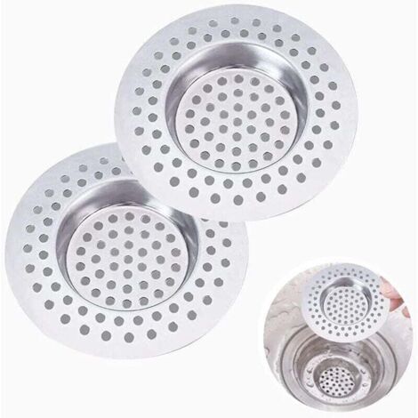 Cuisine, Filtre à évier en Acier Inoxydable, pour Évier de Cuisine/Salle de Bain Filtre Anti-Obstruction (1/4)
