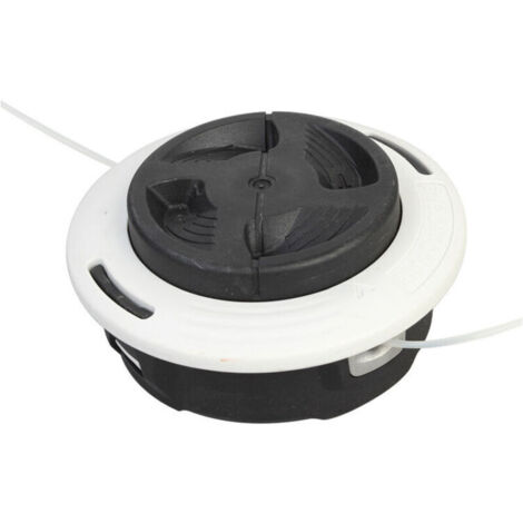 Enowelir Tête de débroussailleuse C26-2 de rechange pour FS 55/56/70/94/91/111/131/240 - Filetage à gauche M10 x 1,0 - Alimentation du fil par frappe au sol (1/4)