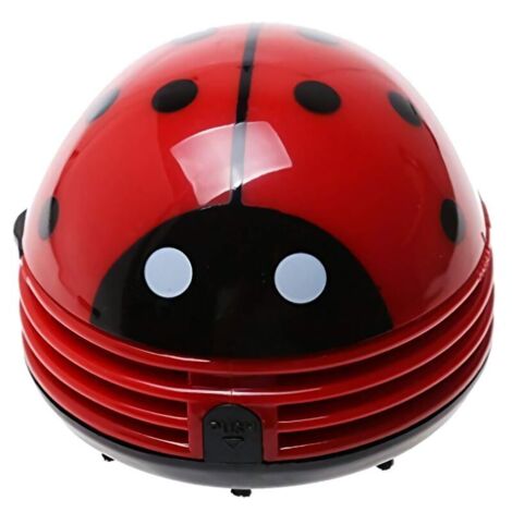 Mini Aspirateur de Table électrique,Mini Aspirateur a Main Collecteur de Poussière Forme de Coccinelle Bureau (1/5)