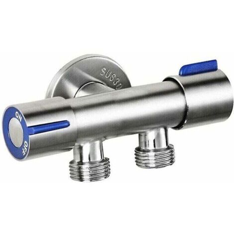 Enowelir Adaptateur de Valve de Pneu avec Tuyau Pompe et 2 Embouts Laiton pour Voiture Vélo Moto (1/4)