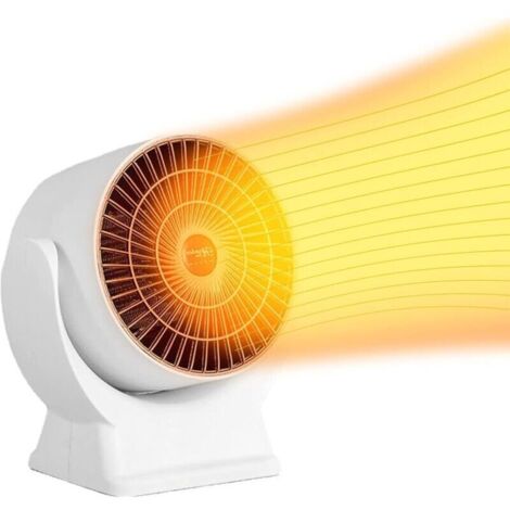 Radiateur Soufflant, 800W Chauffage d'Appoint, Chauffage électrique, Chauffage Soufflant, Protection Contre Surchauffe & Anti-Basculement, Chauffage Électrique pour Bureau, Chambre, Salon (1/4)