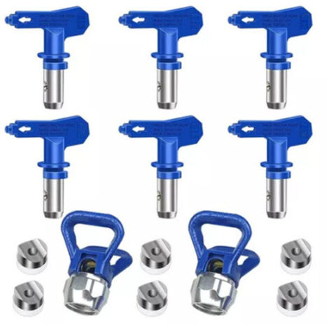 6 Pièces Buse de Pulvérisation Airless, Buses de Pulvérisation Réversibles sans Air, Buse Airless pour Pistolet à Peinture Haute Pression (Tapez 211, 315, 417, 515, 517, 523) (1/4)