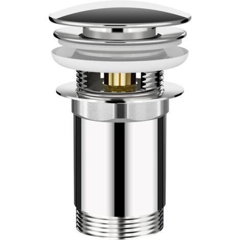 Bonde de Lavabo Système de vidage Pop-up Bonde de Vidage avec Trop-plein Universel Bonde d'écoulement pour Lavabo en Cuivre (1/5)