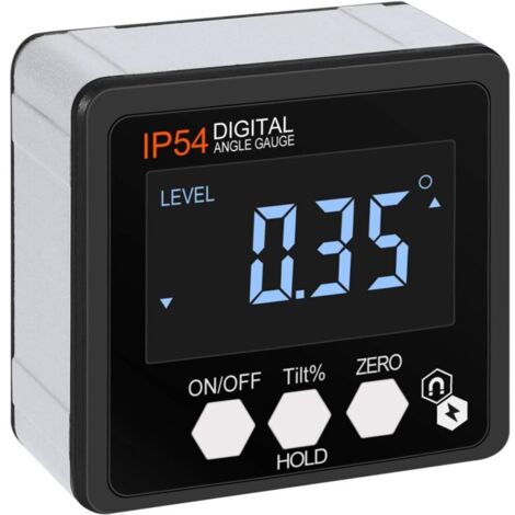 Inclinomètre Numérique Magnétique LCD Inclinomètre Digital Portable Inclinomètre Niveau avec Rétro-Eclairage (1/5)