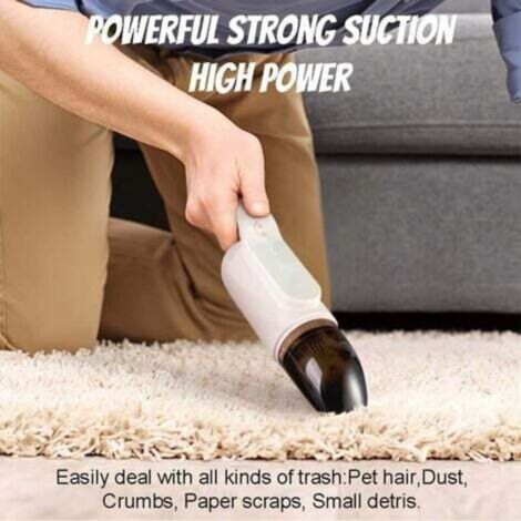 Aspirateur à main haute performance sans fil rechargeable pour la maison (Girl Pink) (1/4)
