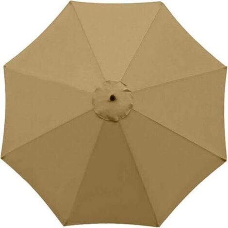 Housse de rechange pour parasol, 8 baleines, 3 m,Kaki (1/4)