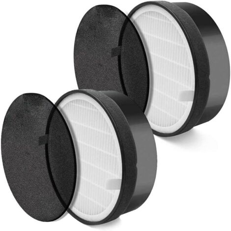 Filtre de rechange pour purificateur d'air compatible avec Levoit LV-H132, H13 Préfiltre en nylon 3 en 1 de qualité médicale, ensemble de 2 filtres (1/4)