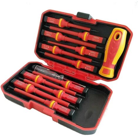 13pcs 1000v électriciens isolé tournevis kit électriciens outil à main (1/4)