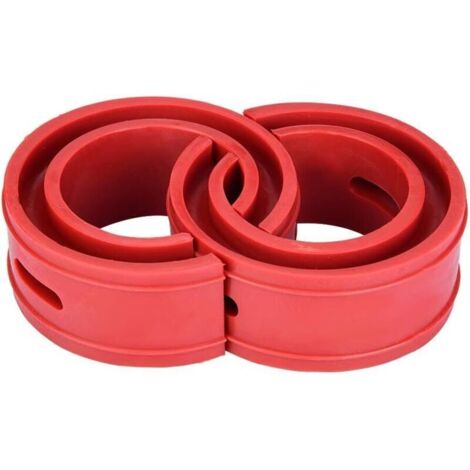 Amortisseur Tampon de Ressort 2Pc Universel de Voiture Coussin de Butoir Rouge de Voiture Amortisseur Ressort de Type de Pare-chocs(D) (1/4)