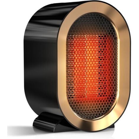 Radiateur d'appoint, radiateurs portables pour l'intérieur du bureau, mini radiateur de bureau écoénergétique, protection contre la surchauffe et le basculement, petit radiateur adapté à la chambre, à (1/4)