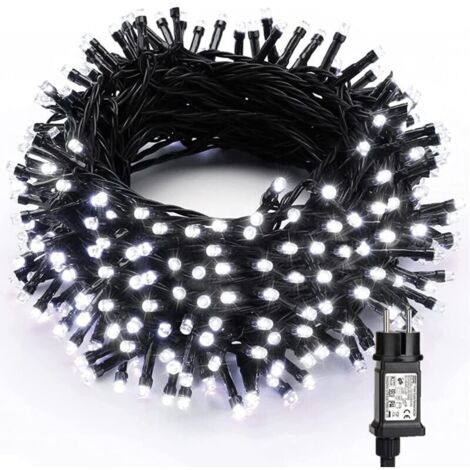 Guirlande Lumineuse Sapin de Noël, 30M 300 LED Lumière Noël Extérieur Intérieur Blanc Froid 8 Modes Etanche Fairy Lights pour Fête Arbre Mariage Hôtel Maison Anniversaire Décoration, Fil Vert(B (1/4)