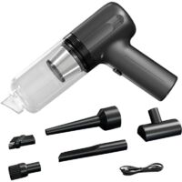 Mini aspirateur, aspirateur de voiture léger sans fil, aspirateur domestique de 200W, aspirateur à main, aspirateur compact, kit de nettoyage de voiture, accessoires de voiture pour la maison