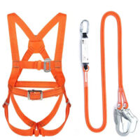 Ceinture de sécurité intégrale à double corde Ceinture de sécurité à grand crochet de 3 m Ceinture de sécurité à cinq points