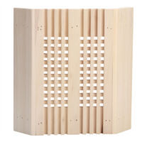 Abat-jour de sauna, abat-jour carré en bois, accessoire de sauna, lampe de sauna, housse de lampe de sauna, kit d'éclairage pour sauna, chambre à vapeur