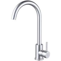 Fregadero de cocina de acero inoxydable, fregadero giratorio de 360 °, mezclador de fregadero mate