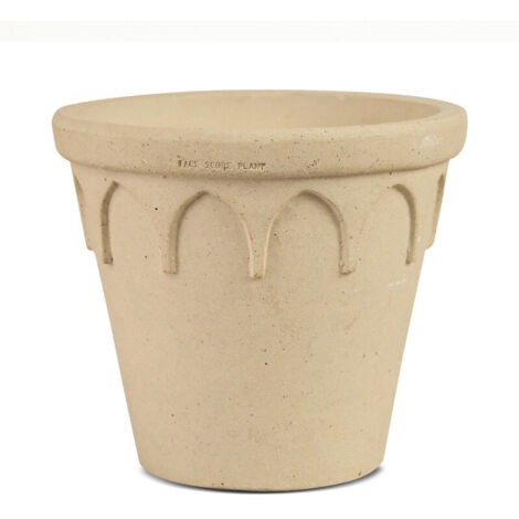 YOSE LIFE Macetas, macetas de cerámica, terracota natural pura hechas a mano, resistentes a la escarcha y la podredumbre Diámetro 20cm