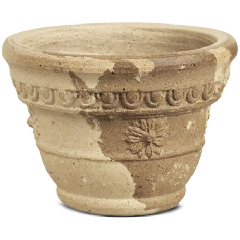 YOSE LIFE Macetas, macetas de cerámica, terracota natural pura hechas a mano, resistentes a la escarcha y la podredumbre Latte