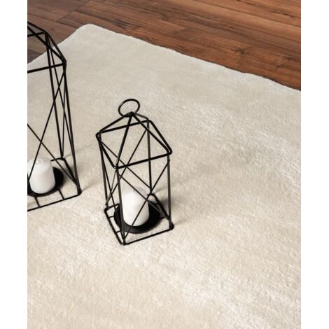 Tapis rond d'intérieur - Style décontracté - Antidérapant - Lavable à l'eau - Beige - 160 cm (1/4)