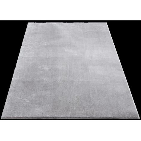 Tapis d'intérieur moelleux - Style décontracté - Antidérapant - Lavable à l'eau - Gris - 200 x 280 cm (1/4)