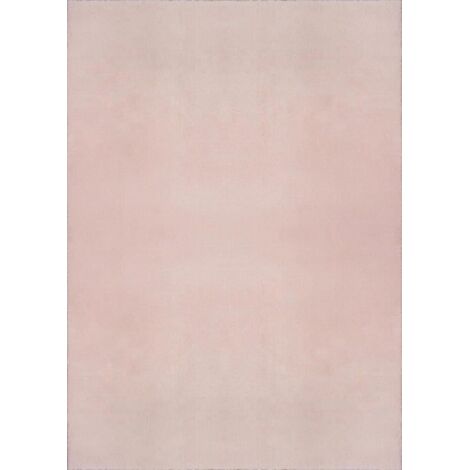 Tapis moelleux au design moderne, tapis doux, dessous antidérapant, lavable à l'eau, rose - 200 x 280 cm - lavable à l'eau - antidérapant (1/4)