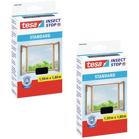 Moustiquaire pour fenêtre tesa 55680-00500-04 (l x H) 150 cm x 180 cm blanc 2 pc(s)