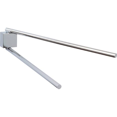 tesa Ekkro Porte-serviettes 2 Barres Métal Chromé - Sans percer 428mm (1/5)