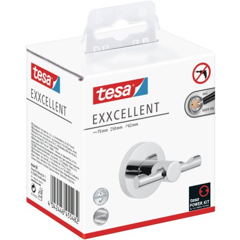 tesa Exxcellent Crochet Double Chromé - Garanti Inoxydable (1/5)