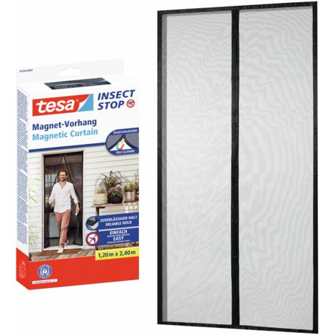 tesa INSECT STOP Rideau Magnétique XL Porte - Sans percer 2,4x1,2m (1/5)