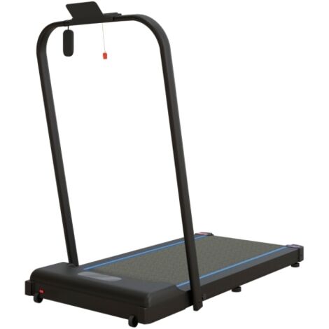 2.5HP Walking Pad, 1-6km/h Folding Treadmill with Remote Control and LED Display for Home Gym Office