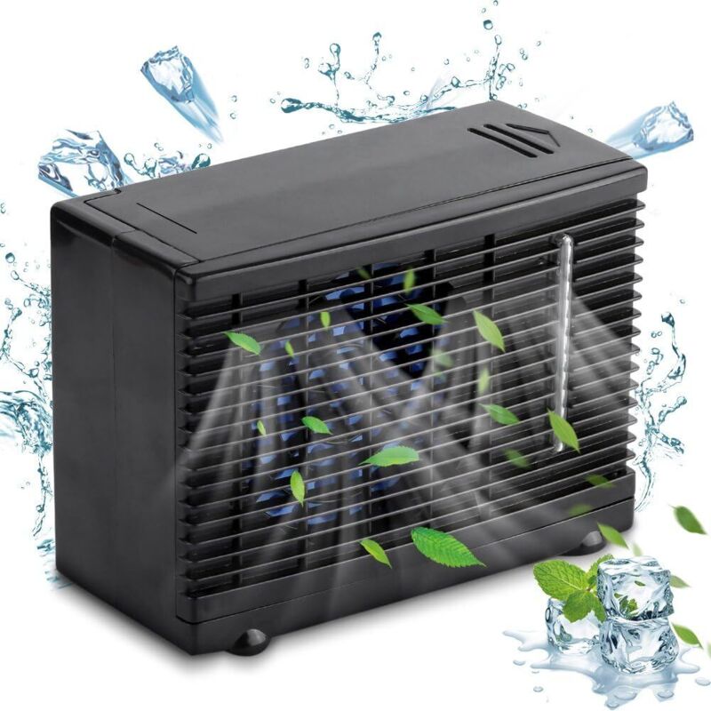 Ventilateur Climatiseur Portable Voiture 12V - Refroidissement Par Évaporation 2 Vitesses