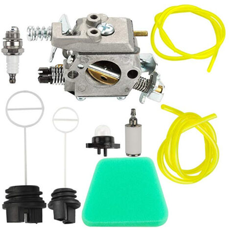 Ensemble carburateur P3314 545081885 compatible P350, équipé de tuyau d’huile et bouchon de réservoir de carburant pour équipements tout-terrain. (1/4)