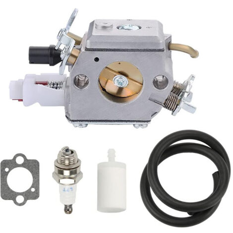 Carburateur référence 503283208 compatible avec tronçonneuses H340 340E 340EPA 345 345E 345EPA 346XP, entretien outils forestiers. (1/5)