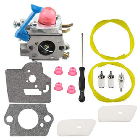 Ensemble carburateur compatible 128LD 124L 125E C1Q-W40A, pièce complète équipement de jardin (1/2)
