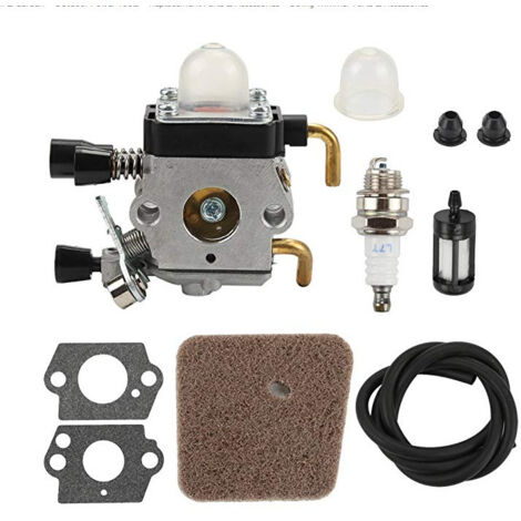 Kit de carburateur C1Q - S97 - Stihl HS45 FS38 FS45 FS46 FS8 - Avec capot de filtre à air (1/5)