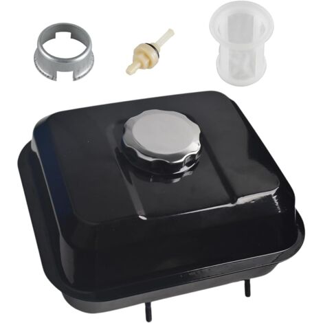 Réservoir de carburant pour moteur Honda GX160 5.5HP GX200 6.5HP GX140 avec bouchon de réservoir de carburant filtre à gaz remplace 17510-ZE1-020ZA Noir