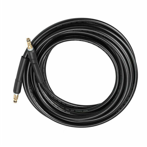 Tuyau pour Nettoyeur Haute Pression Karcher K2 K3 K4 K5 K6 K7-10m - Flexible Quick Connect avec Embouts en Laiton (1/5)
