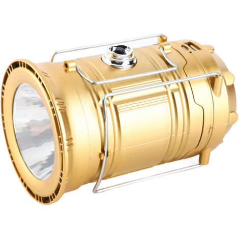 Lanterne Solaire de Camping, Lampe Torche pour Eclairage Extéieur, Portable Lampe de Camping, pour Camping,Excursions, Secours, Pêche, Cave (1/5)
