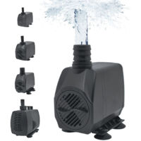Pompe submersible 35W ultra silencieuse, débit 2500 L/H. Dotée de 3 buses 19/22/25 mm, adaptée aux fontaines décoratives, étangs et aquariums extérieurs.