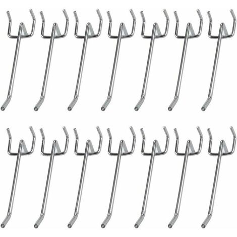 LTS FAFA Crochet de rangement 40 Pcs Crochet Panneau Perforé,Assortiment Panneaux Perforés,Porte Crochets Panneaux Perforés,Crochet Mural Perforé,Utilisé Pour L'Affichage Des Étagères Des Supermarchés (1/5)
