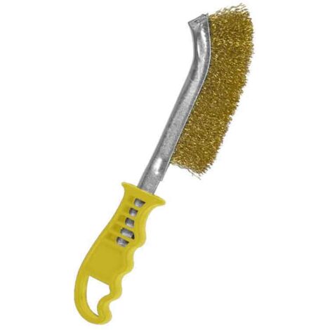 Cepillo con mango de plastico de bronce (1/2)