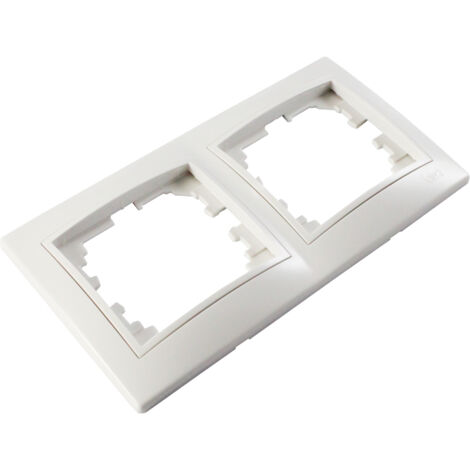 Marco para 2 elementos horizontal blanco 154x81x10mm serie europa solera erp72u