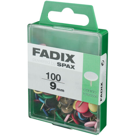 CAJA M 100 unid. CHINCHETA PLANA SURTIDO 9mm FADIX (1/2)