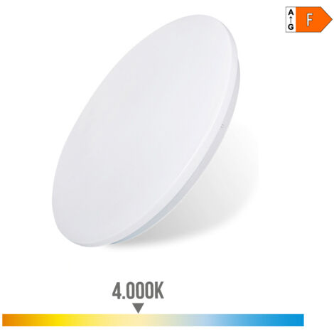 Aplique led circular de superficie 18w 4000 k 1820 lm ø32,5 x 6,2 cm (1/8)