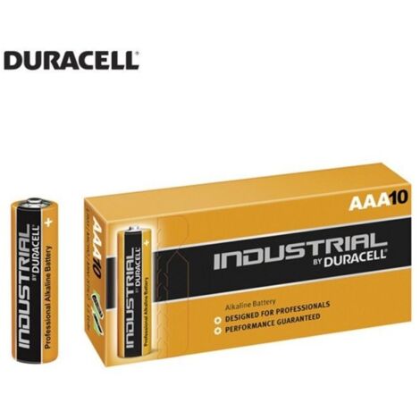 Pila alkalina procell duracell aaa - lr03 1,5v (caja 10 unid.) ø10,5x44,5mm (1/2)