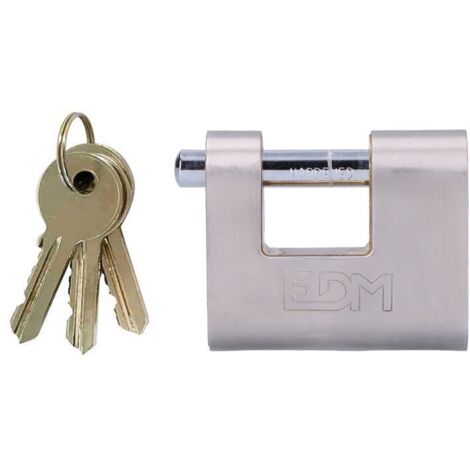 Candado de llave EDM 85240 Latón De seguridad (1/2)